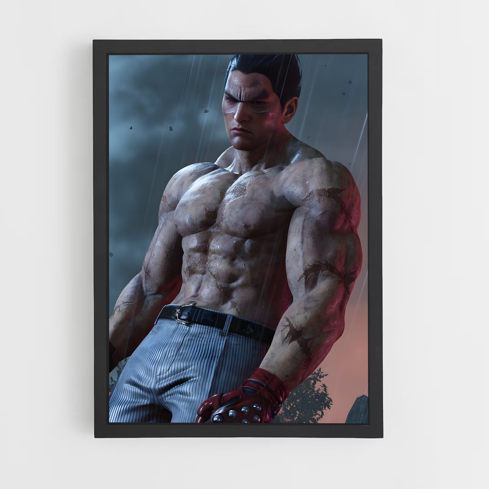 Poster Kazuya mishima – affiche Tekken (vue 2)